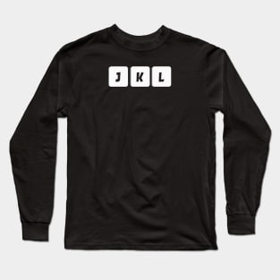 J, K and L. The magic keys of an Editor. Long Sleeve T-Shirt